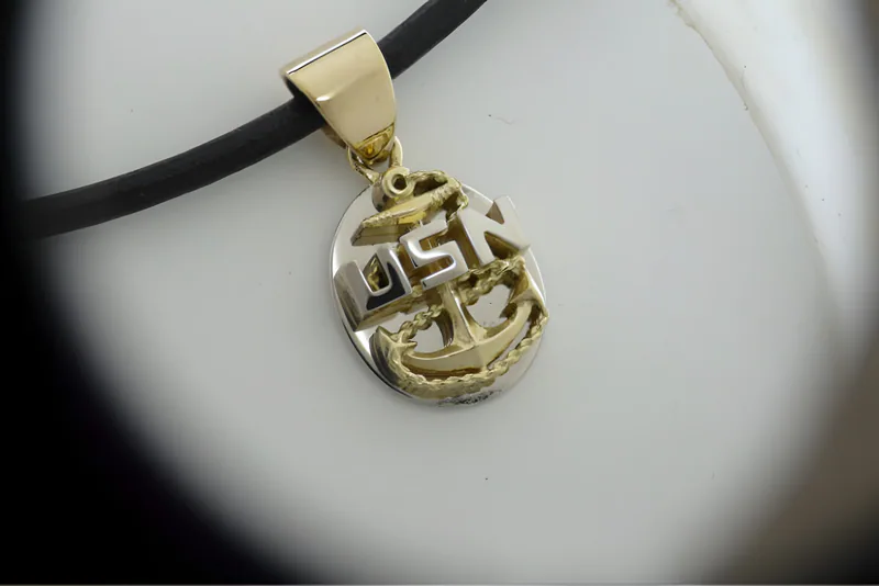 Chief's Anchor Pendant — view 3, by Ahern & Brucker