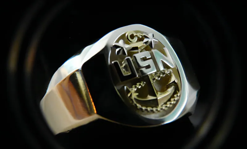 Navy Master Chief Ring (MCPO) — view 4, by Ahern & Brucker