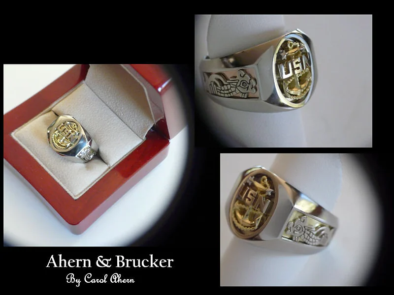 Submariner Master Chief Ring No. 001 — view 3, by Ahern & Brucker