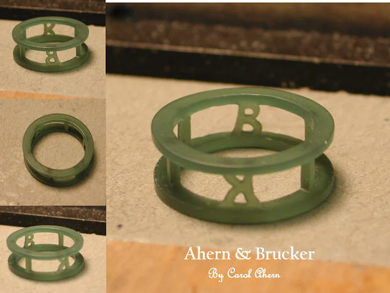 Framework carved in wax