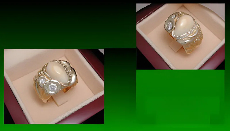 Elk Ivory Ring — view 3, by Ahern & Brucker