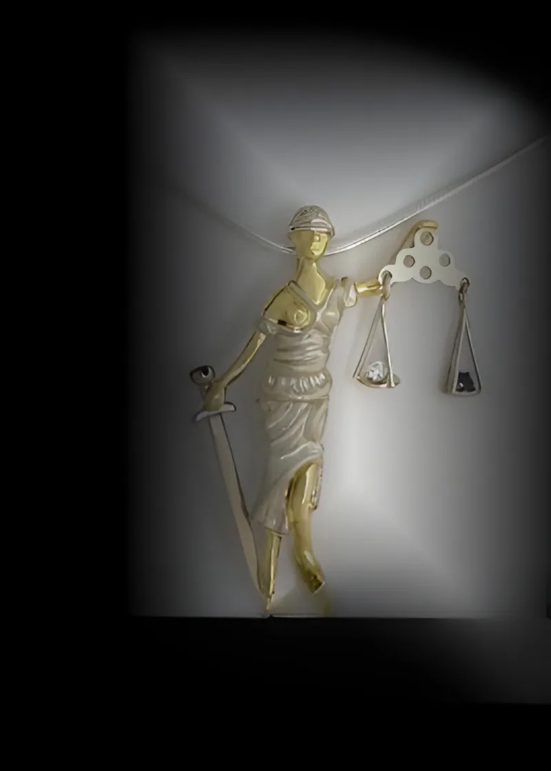 Lady Justice, in Twenty Pieces