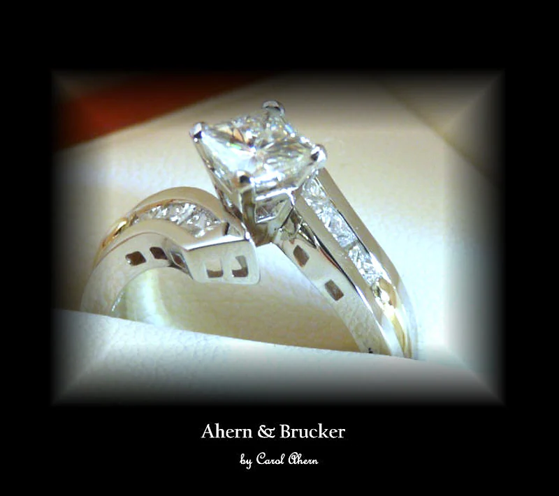 A Princess-Cut Diamond Engagement Ring