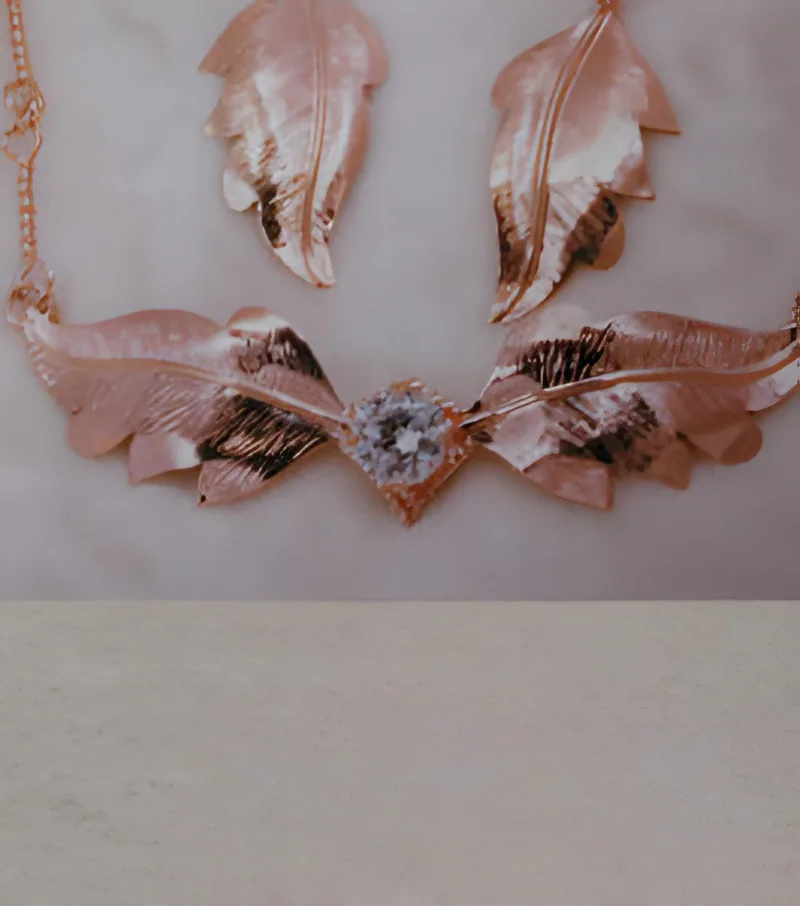 Hand-Forged Leaf Pendant, by Ahern & Brucker