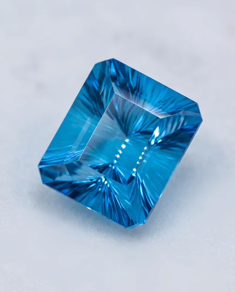 Glacier Blue Topaz — view 8, by Ahern & Brucker