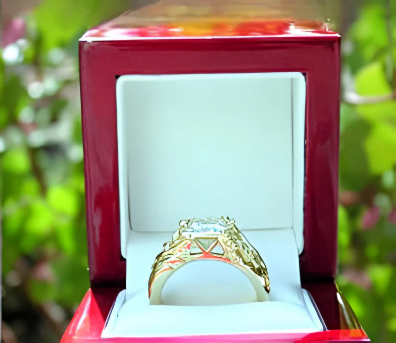 Diamond Mushroom Ring — view 6, by Ahern & Brucker