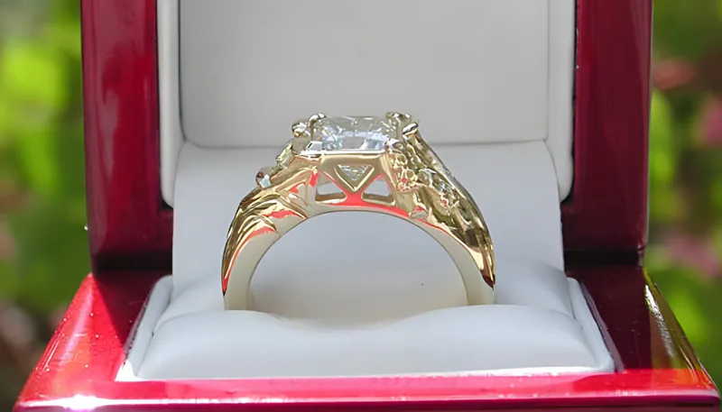 Diamond Mushroom Ring — view 4, by Ahern & Brucker