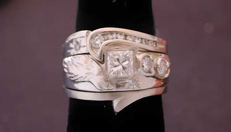 Wolf Wedding Set, by Ahern & Brucker