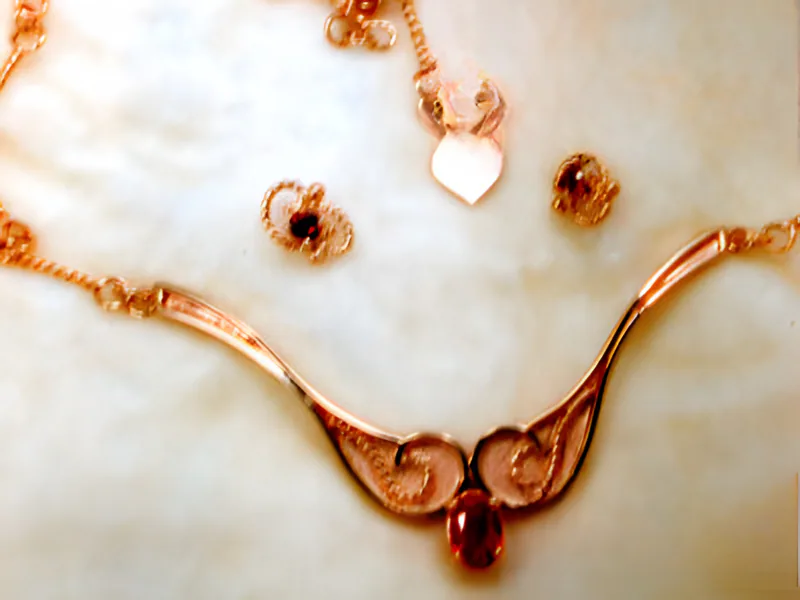 Ruby Necklace & Earring Set, by Ahern & Brucker