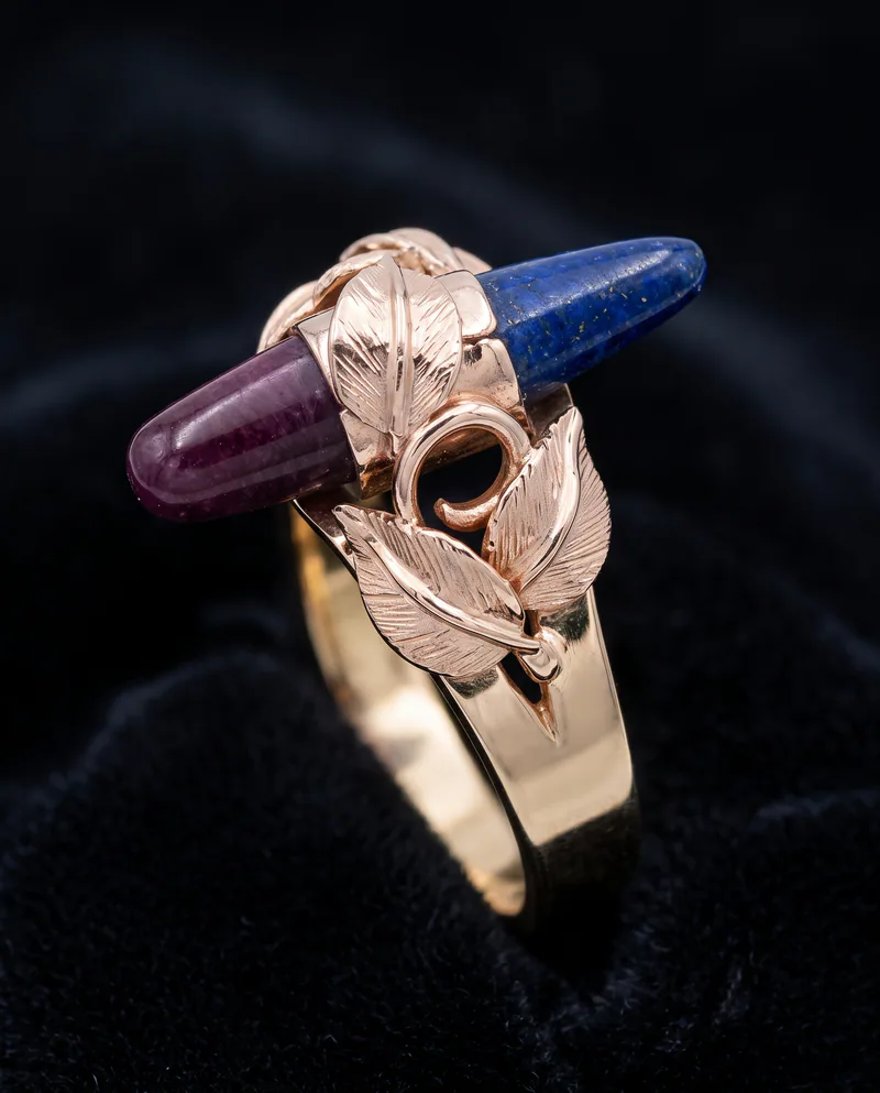Lapis & Sodalite Ring, by Ahern & Brucker