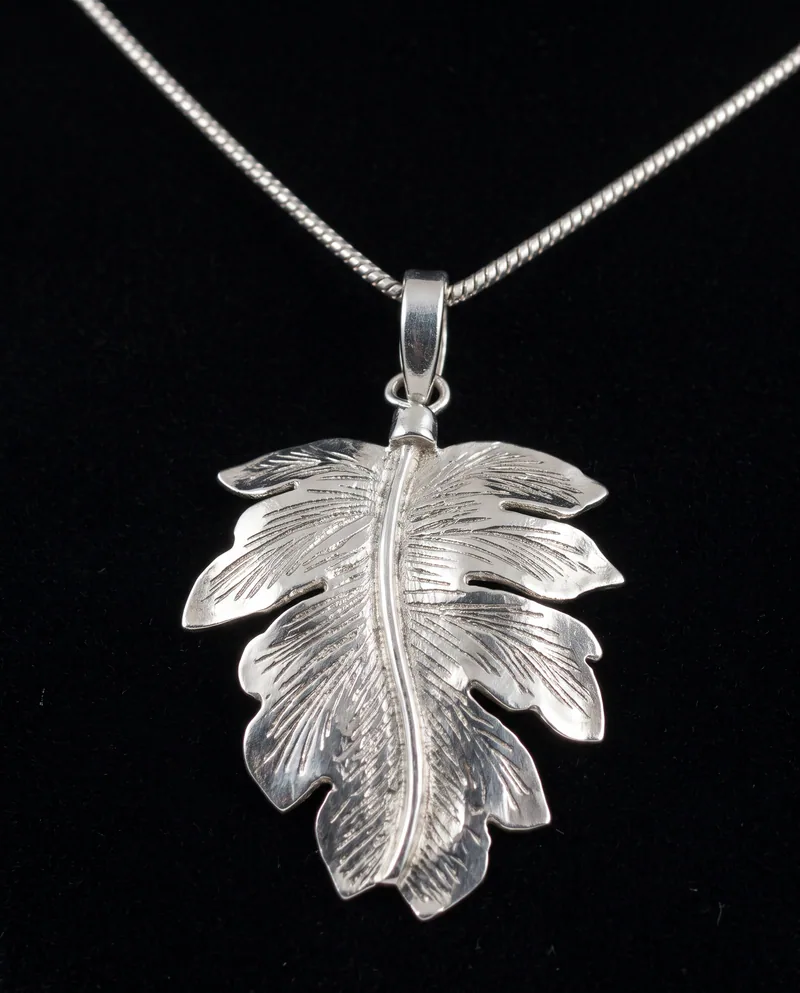 Hand-Fabricated Sterling Leaves, by Ahern & Brucker