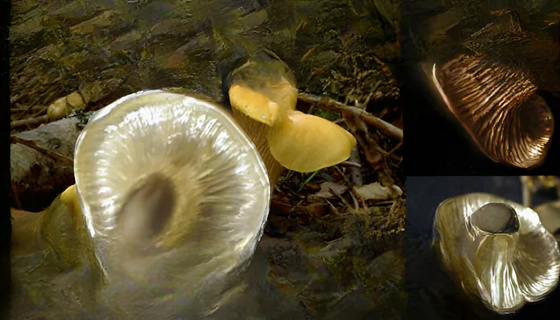 18k Chanterelle Pendant, by Ahern & Brucker