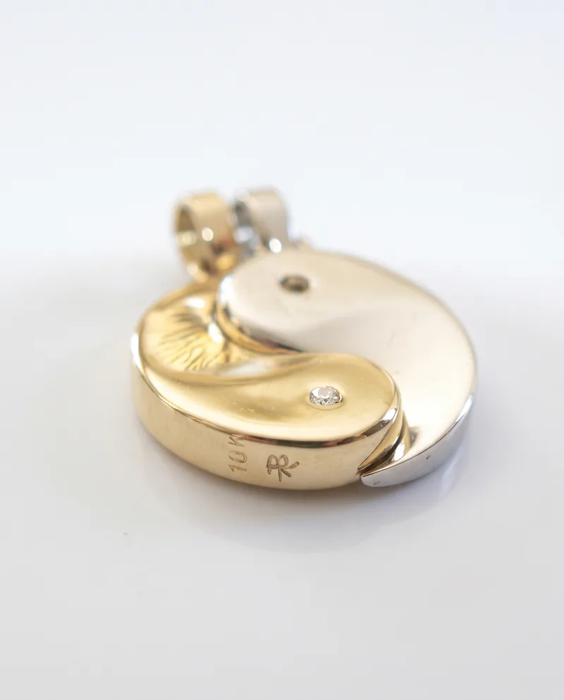 Yin Yang Pendant in Two-Tone 18k, by Ahern & Brucker