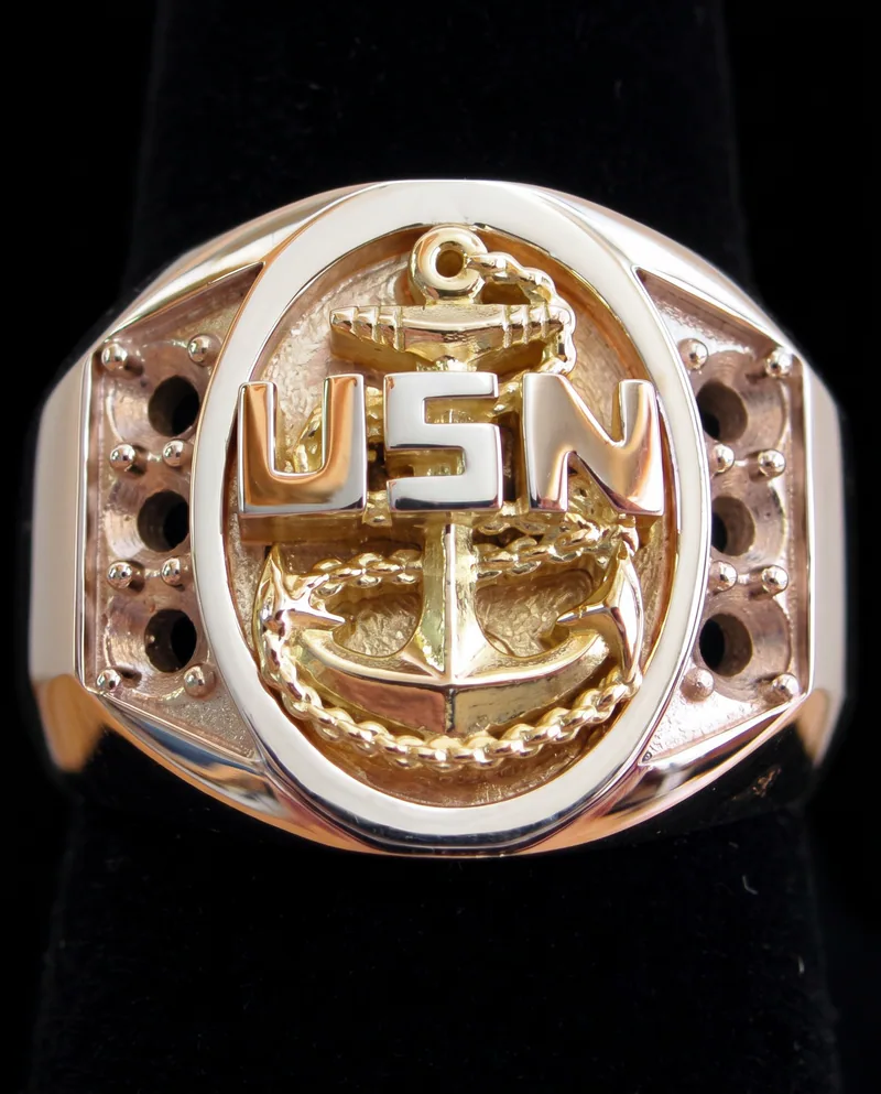 Navy Chief Petty Officer Ring, by Ahern & Brucker