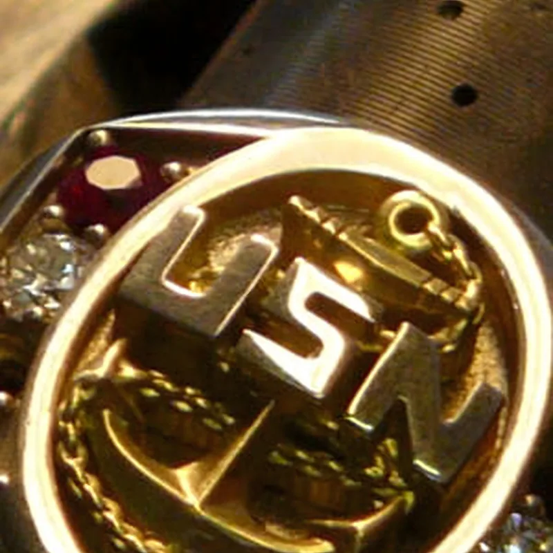Navy Chief Petty Officer Ring — view 6, by Ahern & Brucker