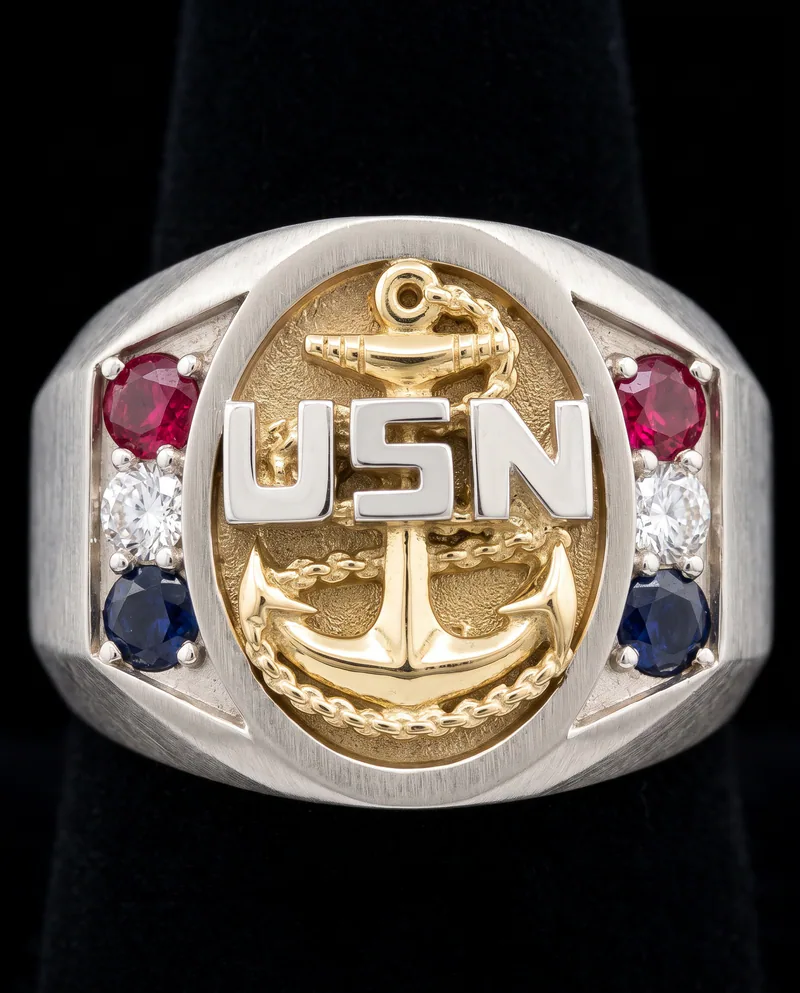 Navy Chief Petty Officer Ring — view 4, by Ahern & Brucker