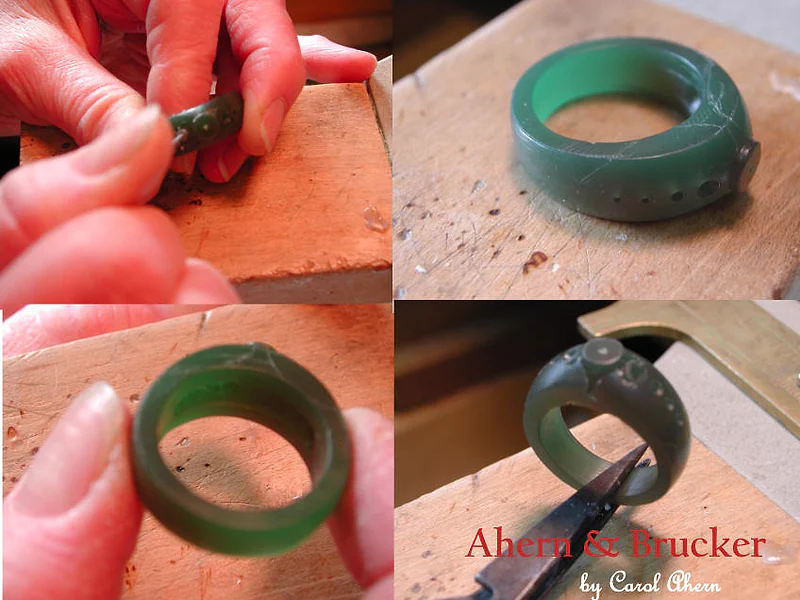 Carving the wax