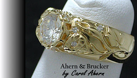 The Morning Glory Diamond Wedding Ring