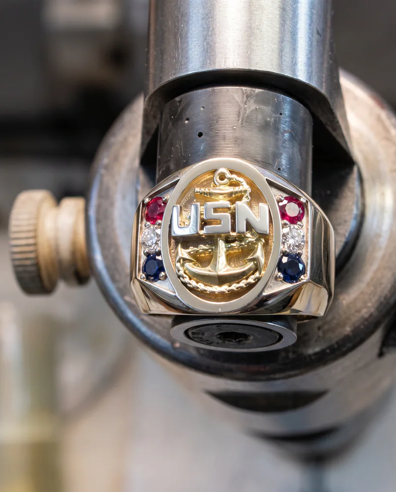 Making a Chief's ring at the bench