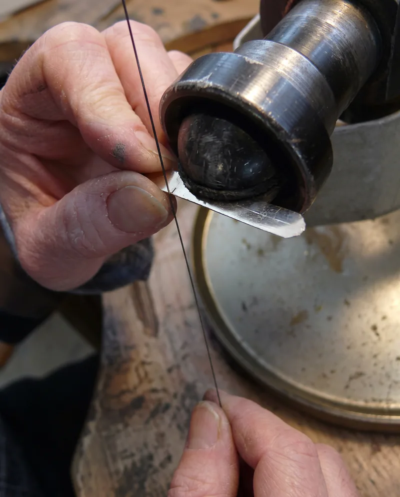 Making a Chief's ring at the bench