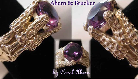 An Amethyst Morel Ring