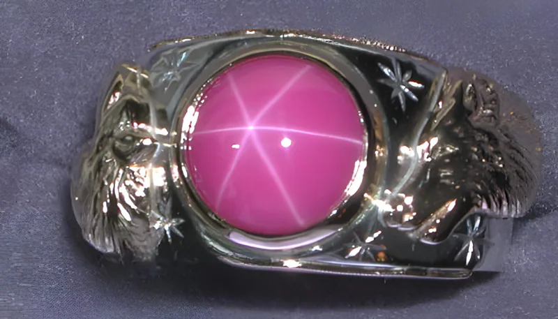 Star Ruby Wolf Ring, by Ahern & Brucker
