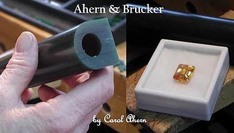 A block of wax, sized to the stone