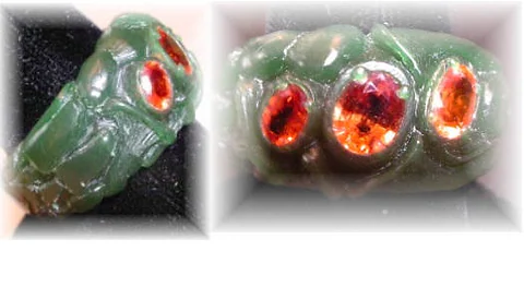 Stones in the wax
