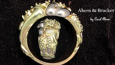 A Mandarin Garnet Mushroom Ring