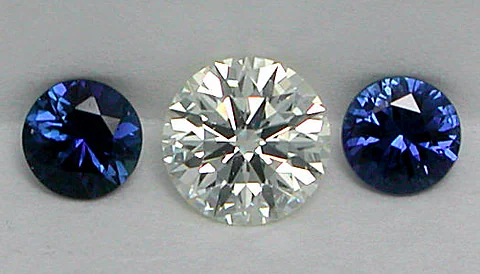 Diamond and sapphires matched