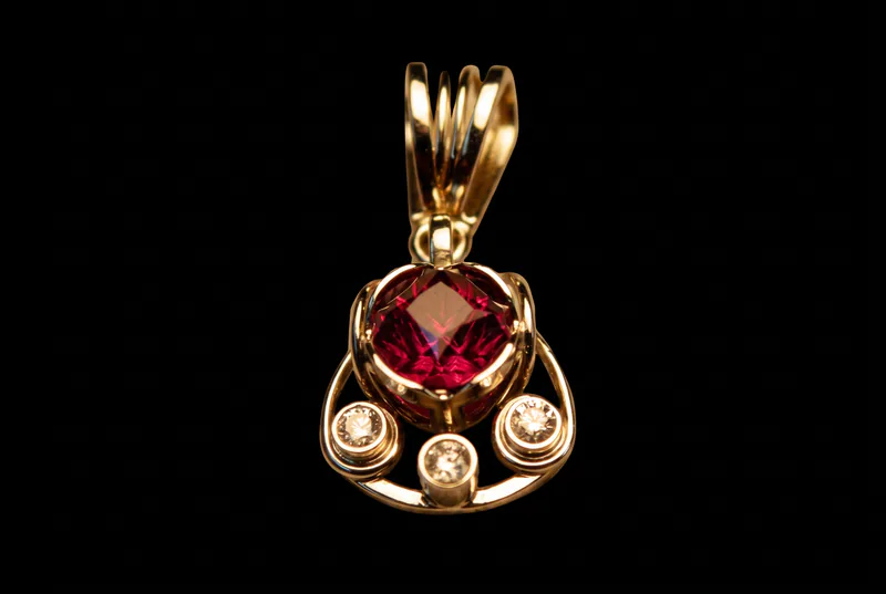 A Medicine Wheel Ruby Pendant for Jay