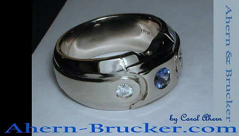 A Sapphire Basic Man's Ring