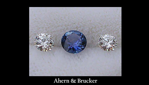 Sapphire and diamonds