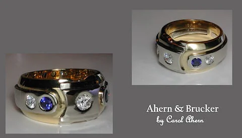 A Two-Tone Basic Man's Ring for Kim and Greg
