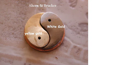 White and yellow gold