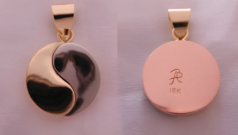 A Three-Tone Yin Yang Pendant