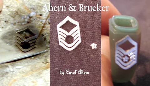 Rank insignia in wax