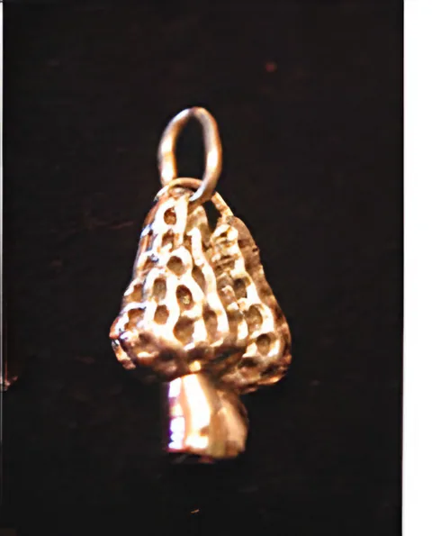 Morel & Chanterelle Pendants and Earrings — view 4, by Ahern & Brucker