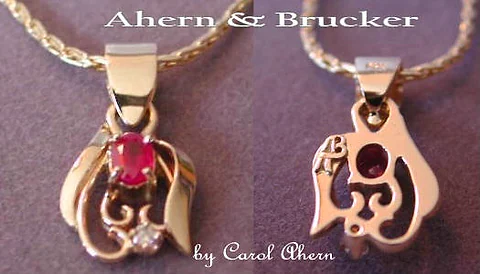 A Hand-Forged Ruby Pendant
