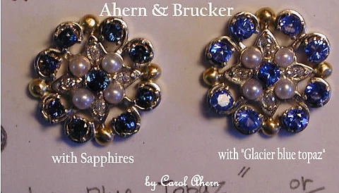 Sapphire or glacier blue topaz
