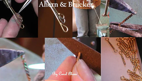 Three-strand rope chain, two-tone 18k