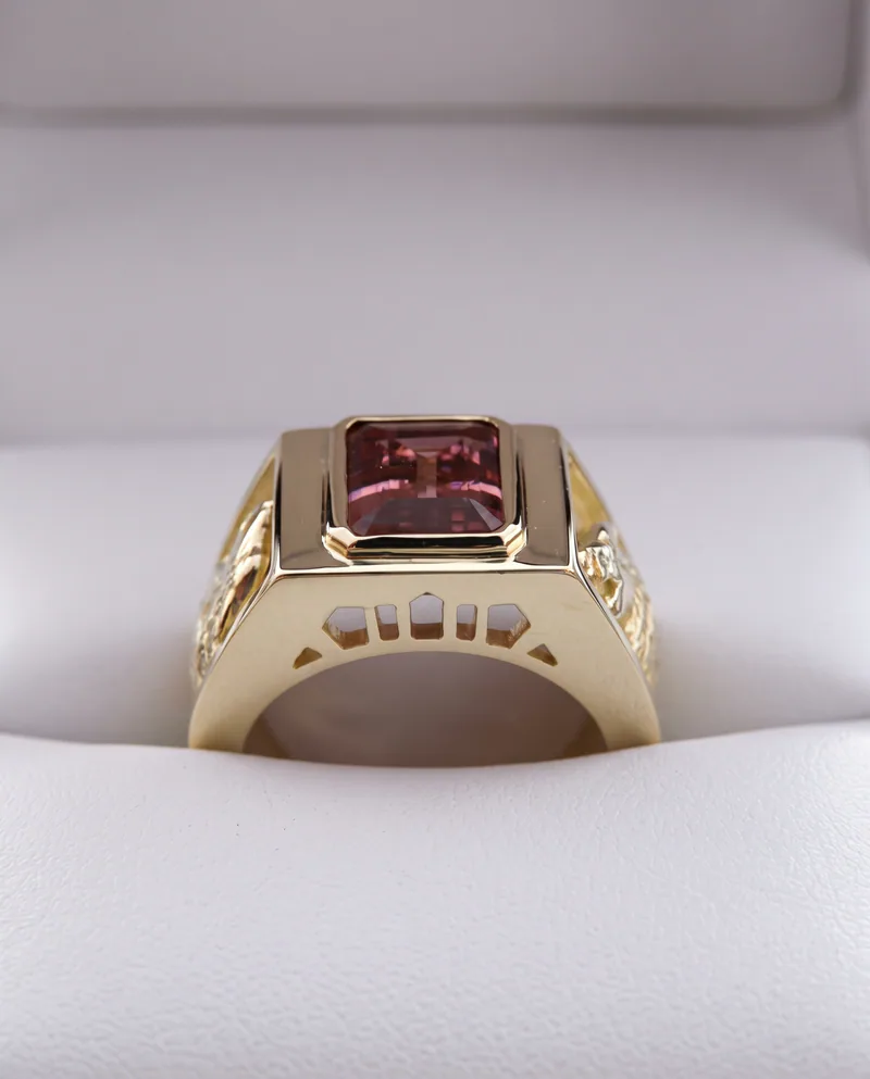 Imperial Topaz Wolf Ring, by Ahern & Brucker