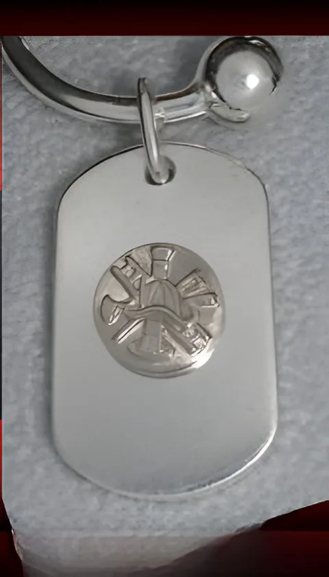 Firefighter Emblem Key Chain, by Ahern & Brucker