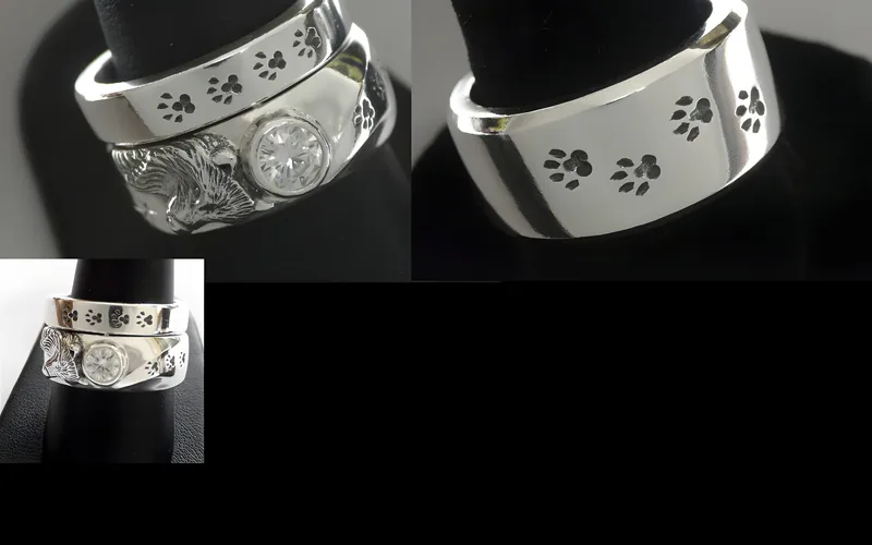 White Fox Wedding Set — view 3, by Ahern & Brucker
