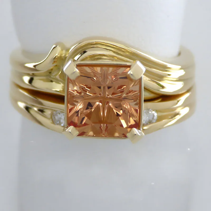 Imperial Topaz Anniversary Ring, by Ahern & Brucker