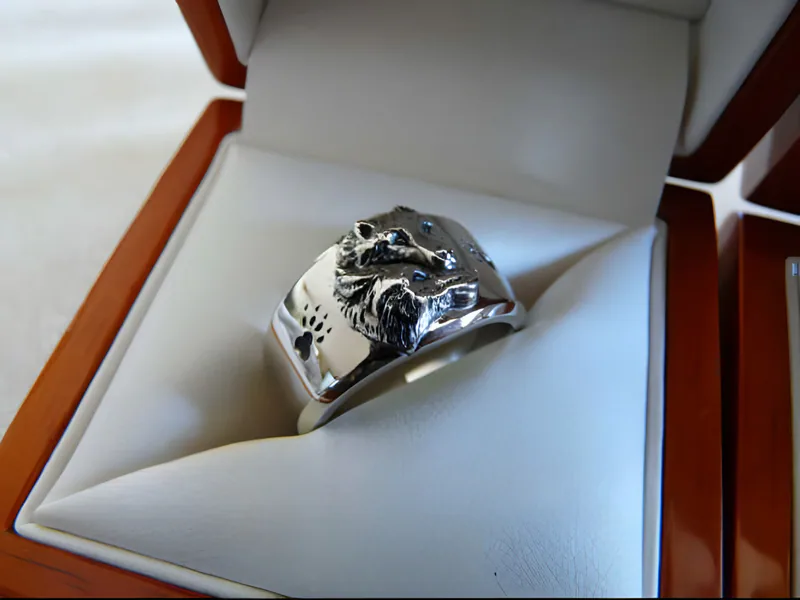 Wolf Couple Wedding Set — view 3, by Ahern & Brucker