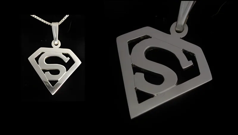 Superman Emblem Pendant, by Ahern & Brucker