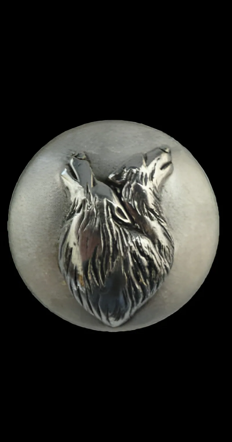 Wolf Pins & Tie Tacks — view 4, by Ahern & Brucker