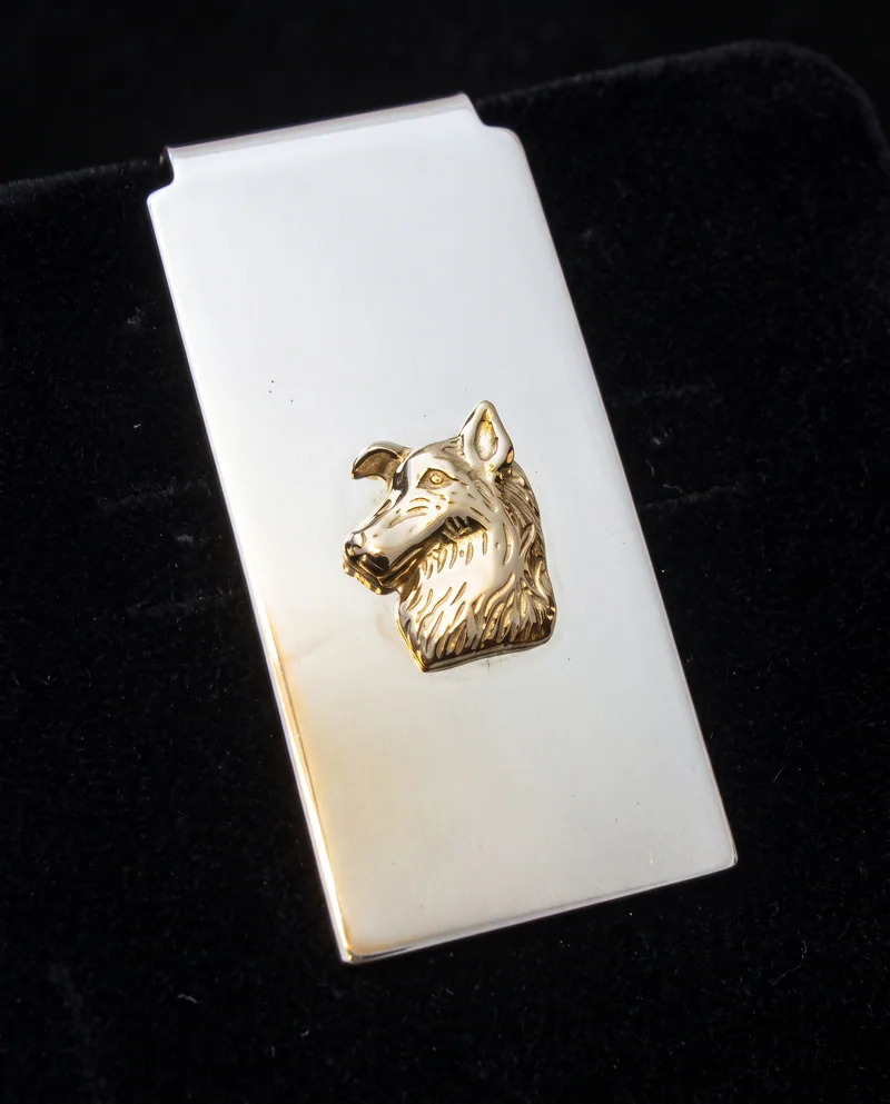 Carved Money Clip, by Ahern & Brucker