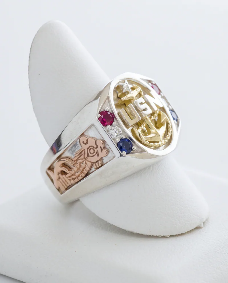 Submariner Chief Ring, by Ahern & Brucker